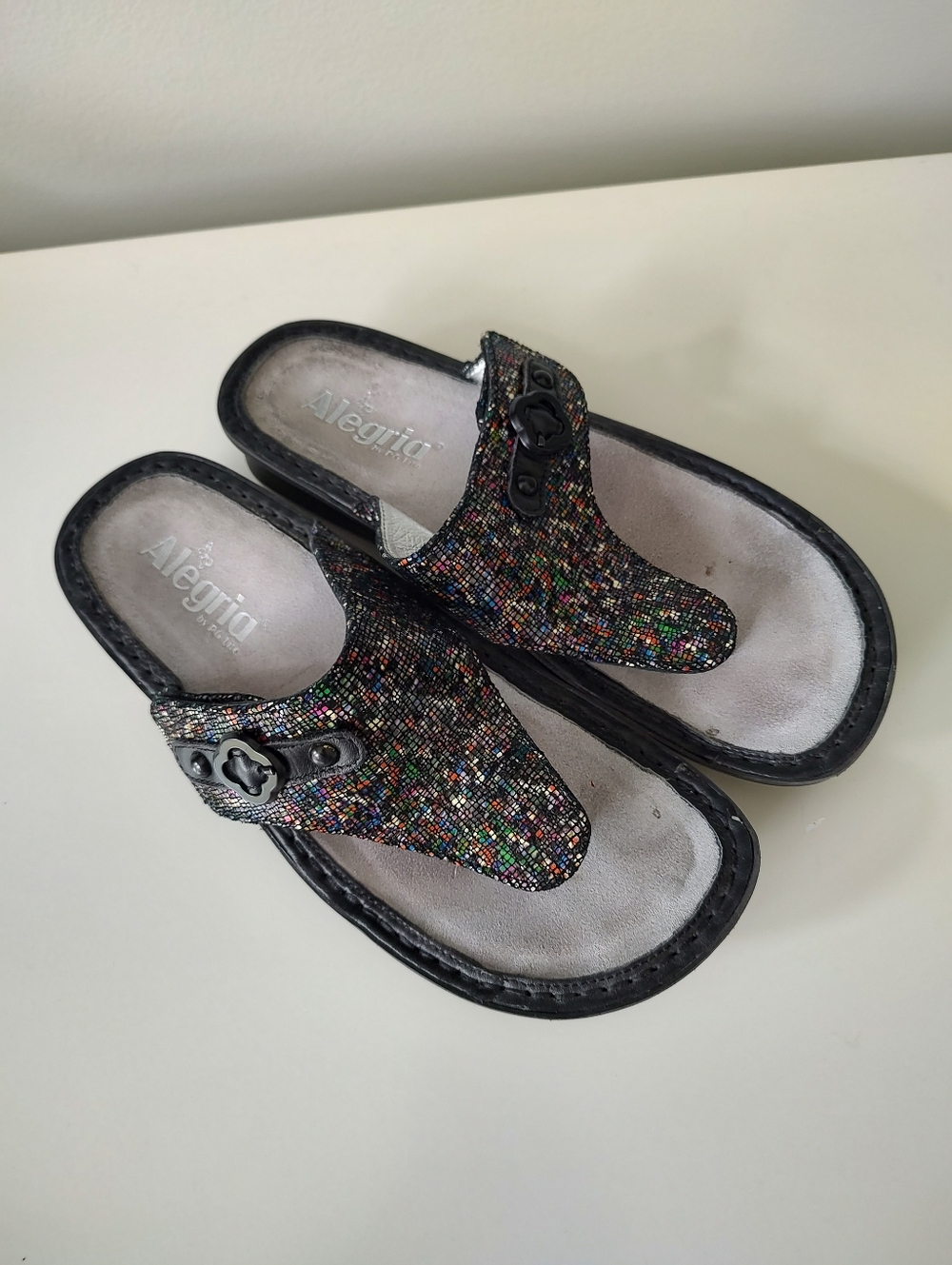 Alegria All Spice Platform Sandals Size 37